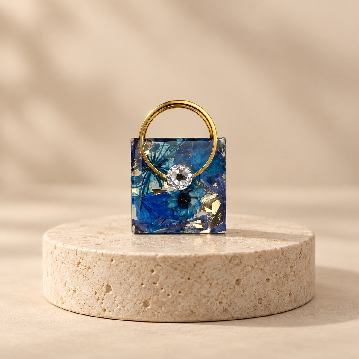 Mini-sac Icône N°5 - fleur bleu